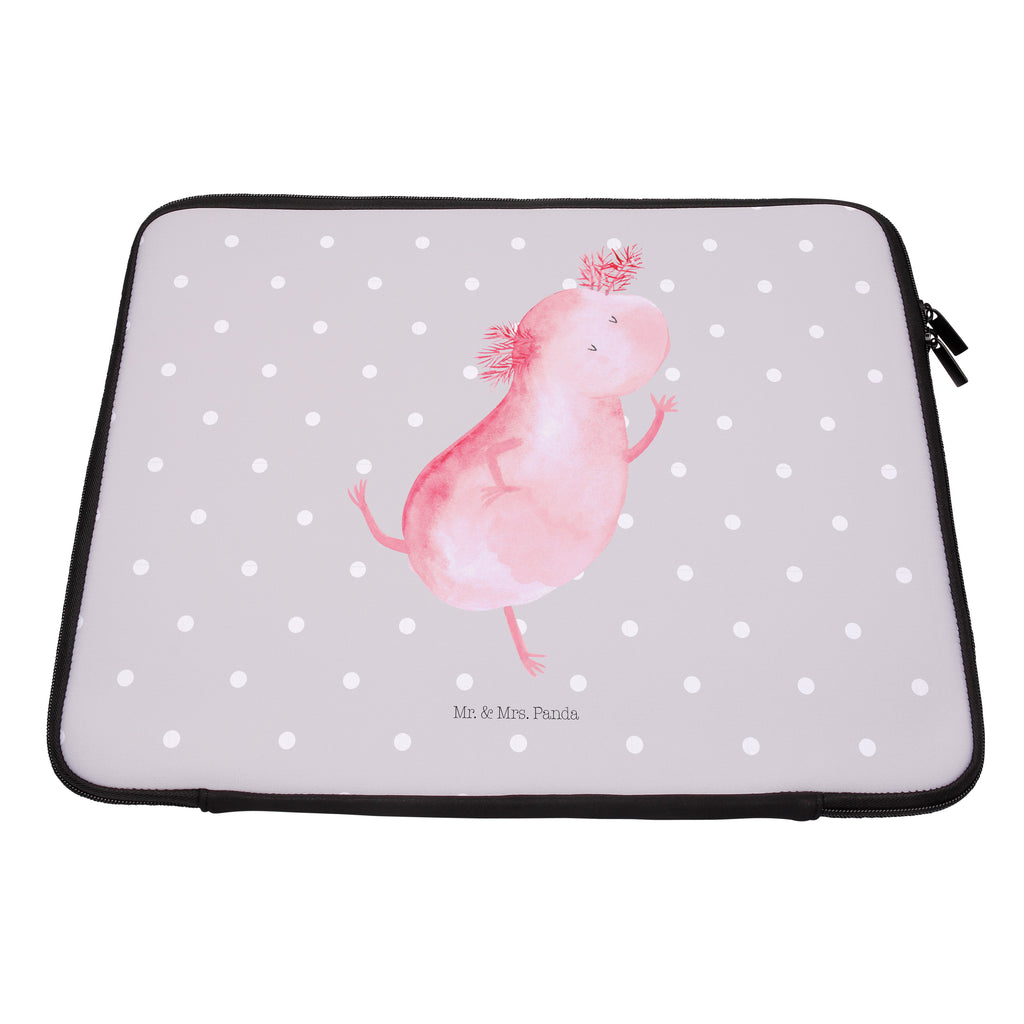 20 x 28 Notebook Tasche  Axolotl tanzt Notebook Tasche, Laptop, Computertasche, Tasche, Axolotl, Molch, Axolot, Schwanzlurch, Lurch, Lurche, Dachschaden, Sterne, verrückt, Freundin, beste Freundin