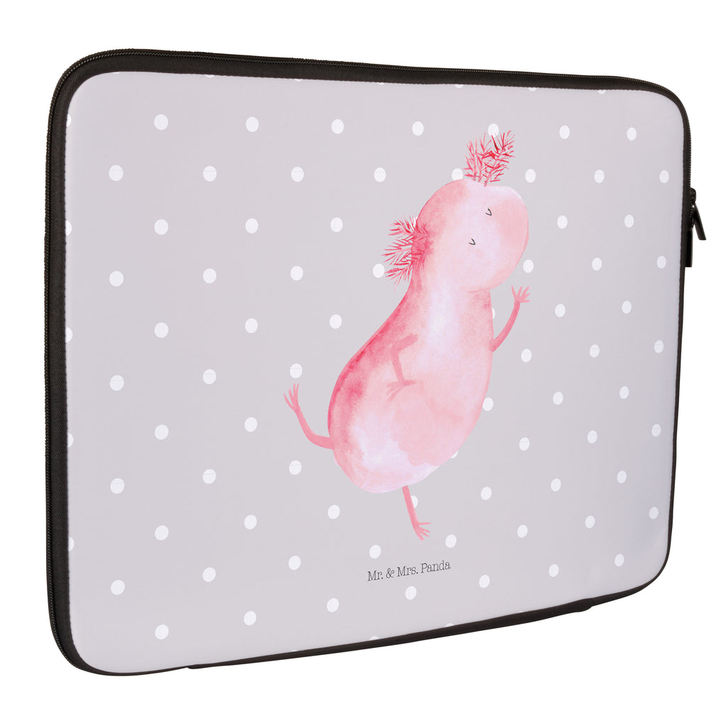 20 x 28 Notebook Tasche  Axolotl tanzt Notebook Tasche, Laptop, Computertasche, Tasche, Axolotl, Molch, Axolot, Schwanzlurch, Lurch, Lurche, Dachschaden, Sterne, verrückt, Freundin, beste Freundin