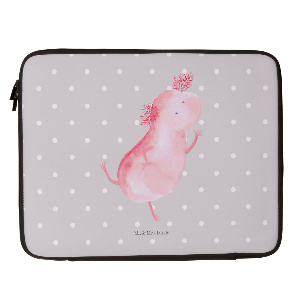 20 x 28 Notebook Tasche  Axolotl tanzt Notebook Tasche, Laptop, Computertasche, Tasche, Axolotl, Molch, Axolot, Schwanzlurch, Lurch, Lurche, Dachschaden, Sterne, verrückt, Freundin, beste Freundin