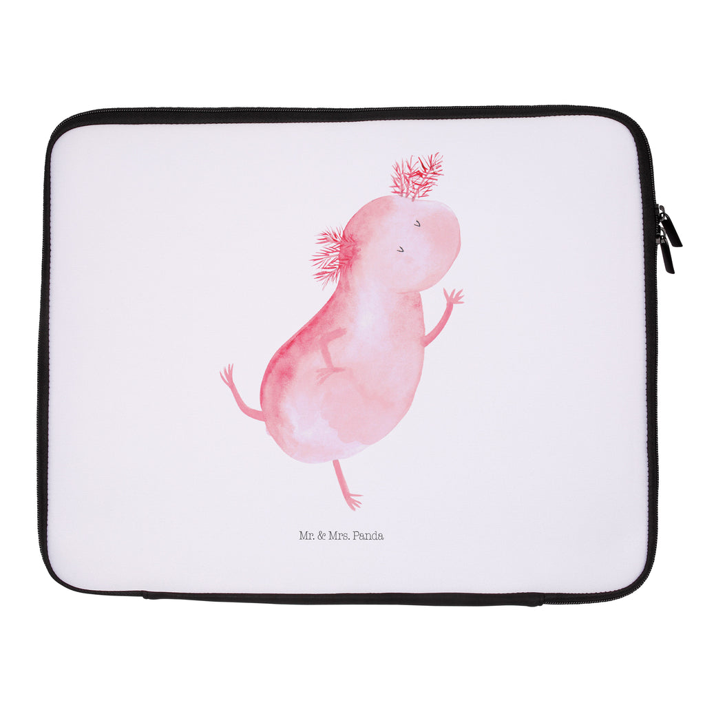 20 x 28 Notebook Tasche  Axolotl tanzt Notebook Tasche, Laptop, Computertasche, Tasche, Axolotl, Molch, Axolot, Schwanzlurch, Lurch, Lurche, Dachschaden, Sterne, verrückt, Freundin, beste Freundin