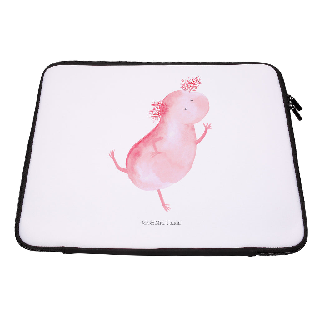 20 x 28 Notebook Tasche  Axolotl tanzt Notebook Tasche, Laptop, Computertasche, Tasche, Axolotl, Molch, Axolot, Schwanzlurch, Lurch, Lurche, Dachschaden, Sterne, verrückt, Freundin, beste Freundin