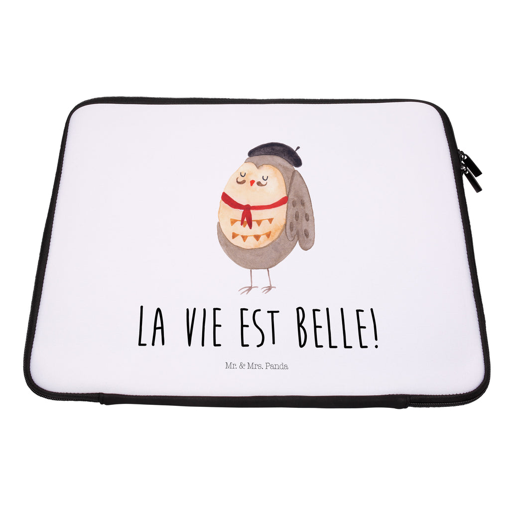 20 x 28 Notebook Tasche  Eule Französisch Notebook Tasche, Laptop, Computertasche, Tasche, Eule, Eulen, Eule Deko, Owl, hibou, La vie est belle, das Leben ist schön, Spruch schön, Spruch Französisch, Frankreich