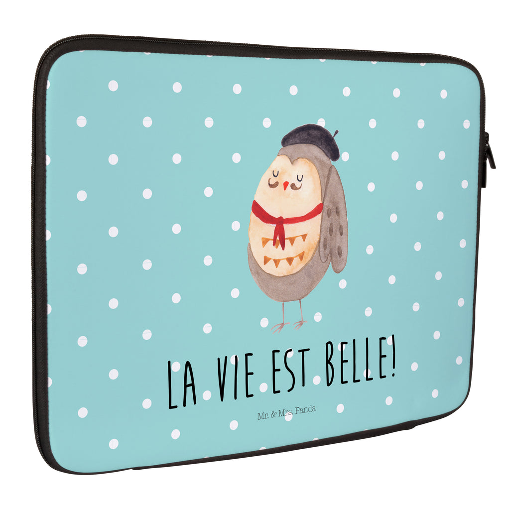 20 x 28 Notebook Tasche  Eule Französisch Notebook Tasche, Laptop, Computertasche, Tasche, Eule, Eulen, Eule Deko, Owl, hibou, La vie est belle, das Leben ist schön, Spruch schön, Spruch Französisch, Frankreich