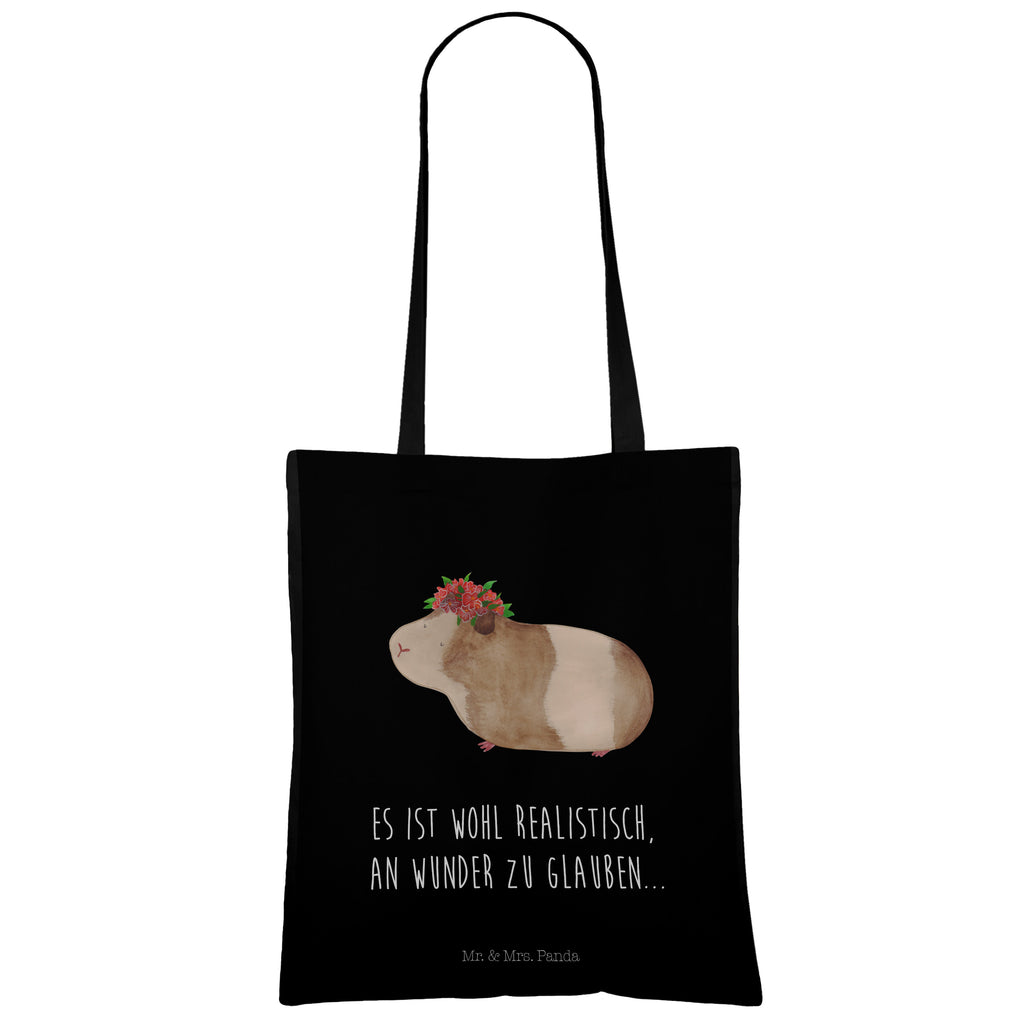 Tragetasche Meerschweinchen weise Beuteltasche, Beutel, Einkaufstasche, Jutebeutel, Stoffbeutel, Tiermotive, Gute Laune, lustige Sprüche, Tiere, Meerschweinchen, Meerie, Meeries, Wunder, Blumenkind, Realität, Spruch, Weisheit, Motivation, Wunderland