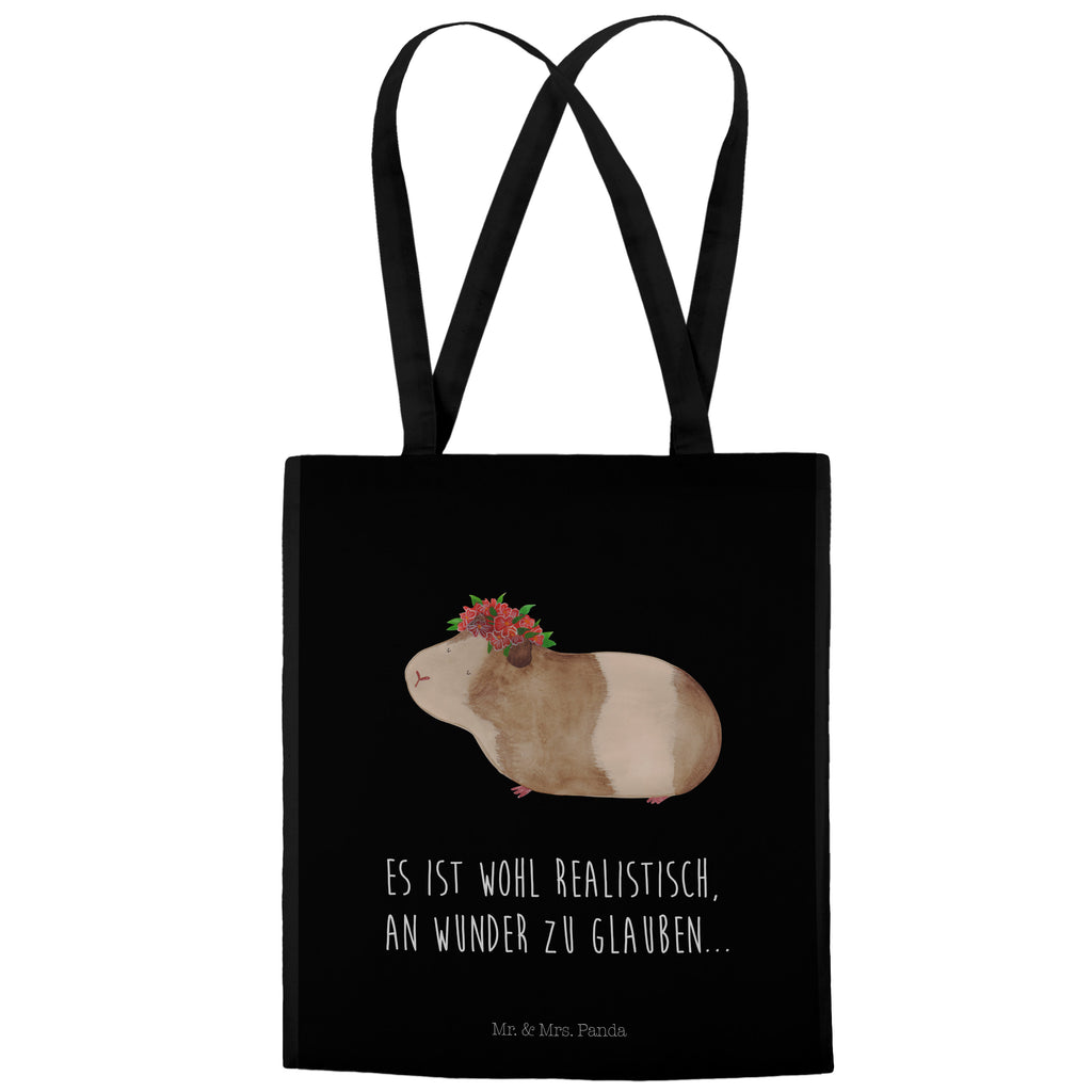 Tragetasche Meerschweinchen weise Beuteltasche, Beutel, Einkaufstasche, Jutebeutel, Stoffbeutel, Tiermotive, Gute Laune, lustige Sprüche, Tiere, Meerschweinchen, Meerie, Meeries, Wunder, Blumenkind, Realität, Spruch, Weisheit, Motivation, Wunderland