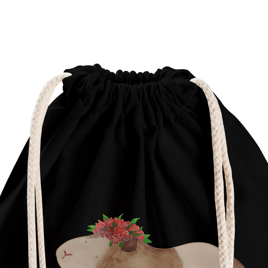 Sportbeutel Meerschweinchen weise Turnbeutel, Beutel, Sporttasche, Tasche, Stoffbeutel, Tiermotive, Gute Laune, lustige Sprüche, Tiere, Meerschweinchen, Meerie, Meeries, Wunder, Blumenkind, Realität, Spruch, Weisheit, Motivation, Wunderland