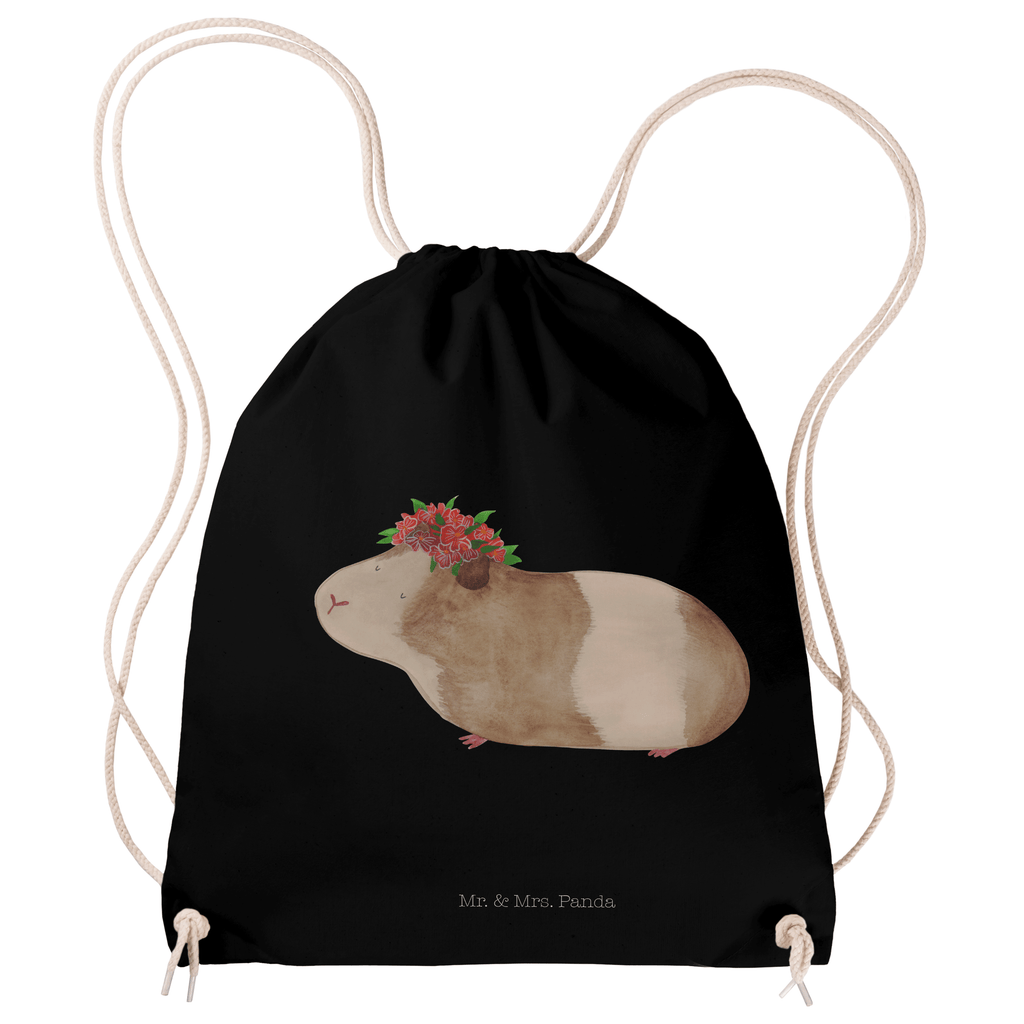 Sportbeutel Meerschweinchen weise Turnbeutel, Beutel, Sporttasche, Tasche, Stoffbeutel, Tiermotive, Gute Laune, lustige Sprüche, Tiere, Meerschweinchen, Meerie, Meeries, Wunder, Blumenkind, Realität, Spruch, Weisheit, Motivation, Wunderland