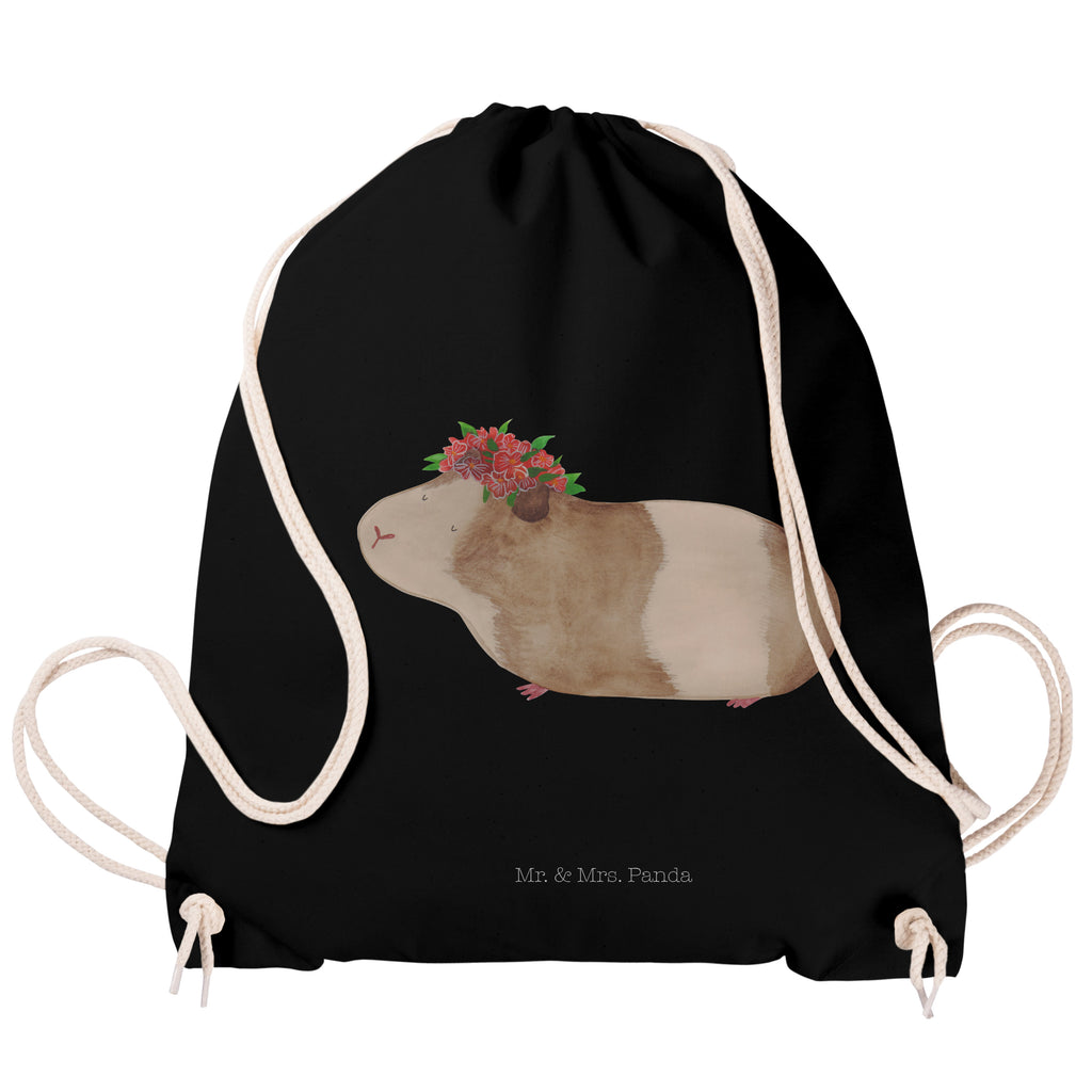 Sportbeutel Meerschweinchen weise Turnbeutel, Beutel, Sporttasche, Tasche, Stoffbeutel, Tiermotive, Gute Laune, lustige Sprüche, Tiere, Meerschweinchen, Meerie, Meeries, Wunder, Blumenkind, Realität, Spruch, Weisheit, Motivation, Wunderland