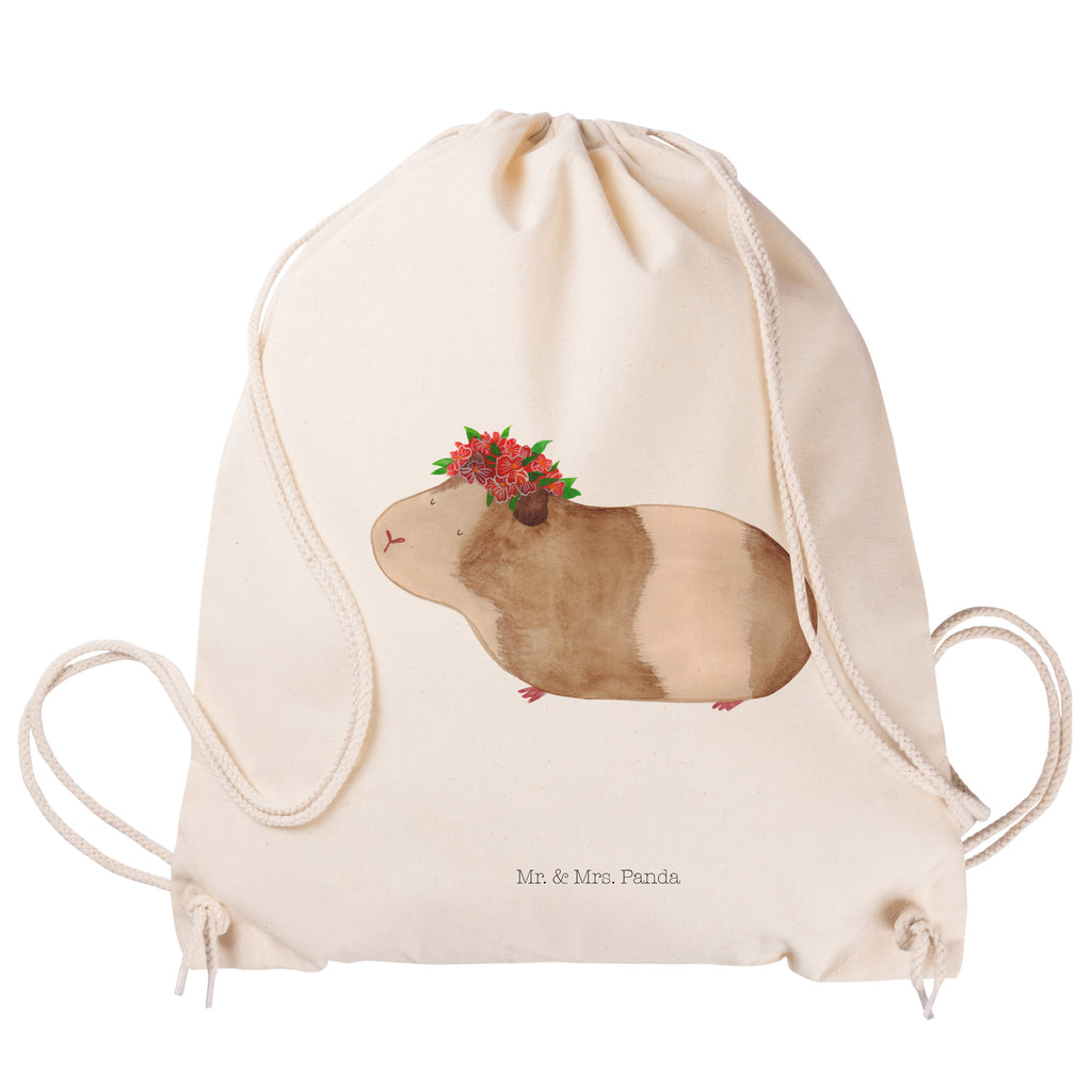 Sportbeutel Meerschweinchen weise Turnbeutel, Beutel, Sporttasche, Tasche, Stoffbeutel, Tiermotive, Gute Laune, lustige Sprüche, Tiere, Meerschweinchen, Meerie, Meeries, Wunder, Blumenkind, Realität, Spruch, Weisheit, Motivation, Wunderland