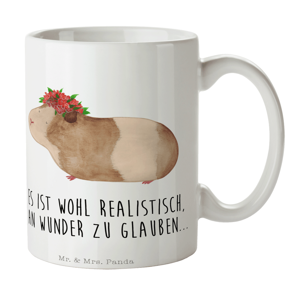 Tasse Meerschweinchen weise Meerschweinchen, Meerie, Meeries, Wunder, Blumenkind, Realität, Spruch, Weisheit, Motivation, Wunderland Becher, Kaffeetasse, Kaffeebecher, Tee, Frühstück, Büro  süße Tiermotive, gute Laune, lustige Sprüche, Tiere
