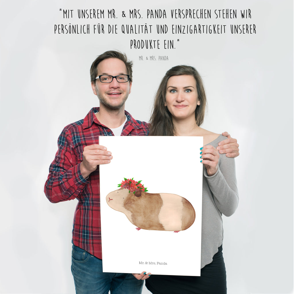 Poster Meerschweinchen weise Poster, Wandposter, Bild, Wanddeko, Küchenposter, Kinderposter, Wanddeko Bild, Raumdekoration, Wanddekoration, Handgemaltes Poster, Mr. & Mrs. Panda Poster, Designposter, Kunstdruck, Posterdruck, Tiermotive, Gute Laune, lustige Sprüche, Tiere, Meerschweinchen, Meerie, Meeries, Wunder, Blumenkind, Realität, Spruch, Weisheit, Motivation, Wunderland