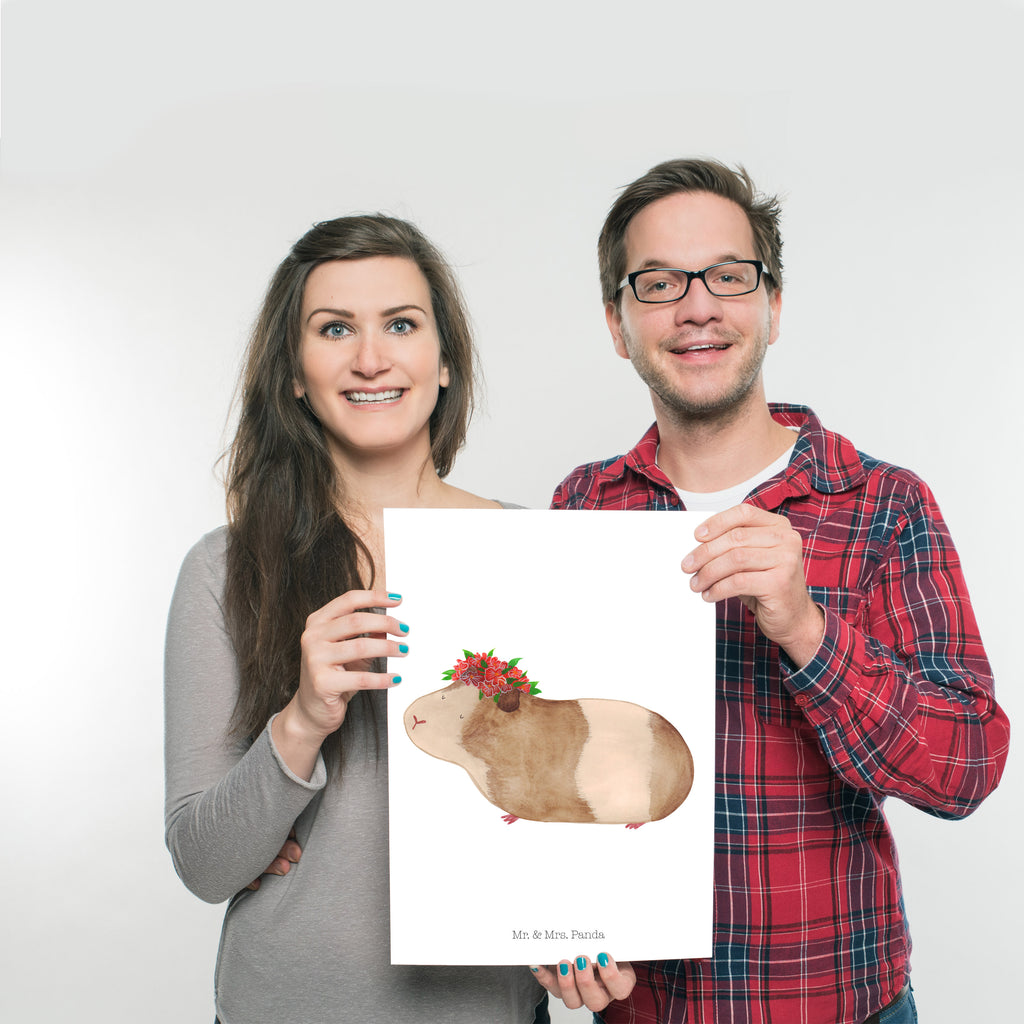 Poster Meerschweinchen weise Poster, Wandposter, Bild, Wanddeko, Küchenposter, Kinderposter, Wanddeko Bild, Raumdekoration, Wanddekoration, Handgemaltes Poster, Mr. & Mrs. Panda Poster, Designposter, Kunstdruck, Posterdruck, Tiermotive, Gute Laune, lustige Sprüche, Tiere, Meerschweinchen, Meerie, Meeries, Wunder, Blumenkind, Realität, Spruch, Weisheit, Motivation, Wunderland