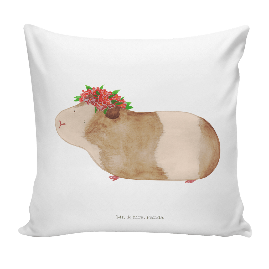 40x40 Kissen Meerschweinchen weise Kissenhülle, Kopfkissen, Sofakissen, Dekokissen, Motivkissen, Tiermotive, Gute Laune, lustige Sprüche, Tiere, Meerschweinchen, Meerie, Meeries, Wunder, Blumenkind, Realität, Spruch, Weisheit, Motivation, Wunderland