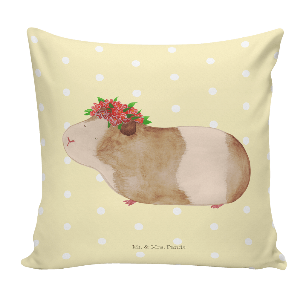 40x40 Kissen Meerschweinchen weise Kissenhülle, Kopfkissen, Sofakissen, Dekokissen, Motivkissen, Tiermotive, Gute Laune, lustige Sprüche, Tiere, Meerschweinchen, Meerie, Meeries, Wunder, Blumenkind, Realität, Spruch, Weisheit, Motivation, Wunderland