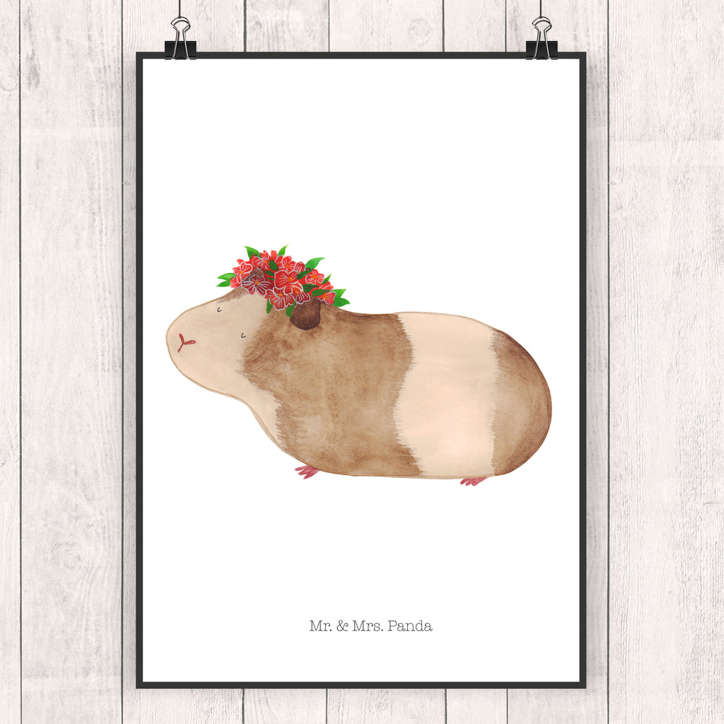 Poster Meerschweinchen weise Poster, Wandposter, Bild, Wanddeko, Küchenposter, Kinderposter, Wanddeko Bild, Raumdekoration, Wanddekoration, Handgemaltes Poster, Mr. & Mrs. Panda Poster, Designposter, Kunstdruck, Posterdruck, Tiermotive, Gute Laune, lustige Sprüche, Tiere, Meerschweinchen, Meerie, Meeries, Wunder, Blumenkind, Realität, Spruch, Weisheit, Motivation, Wunderland