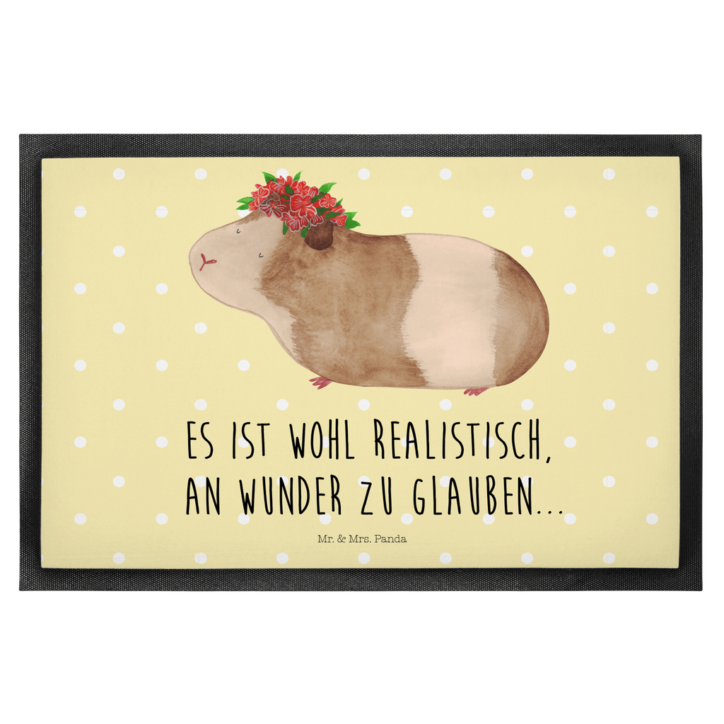 Fußmatte Meerschweinchen weise Meerschweinchen, Meerie, Meeries, Wunder, Blumenkind, Realität, Spruch, Weisheit, Motivation, Wunderland Türvorleger, Schmutzmatte, Fußabtreter, Matte, Schmutzfänger, Fußabstreifer, Schmutzfangmatte, Türmatte, Motivfußmatte,  Haustürmatte, Vorleger  süße Tiermotive, gute Laune, lustige Sprüche, Tiere