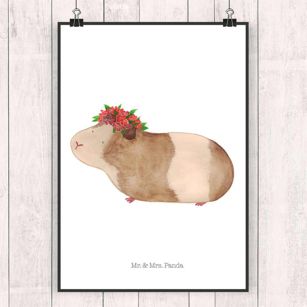 Poster Meerschweinchen weise Poster, Wandposter, Bild, Wanddeko, Küchenposter, Kinderposter, Wanddeko Bild, Raumdekoration, Wanddekoration, Handgemaltes Poster, Mr. & Mrs. Panda Poster, Designposter, Kunstdruck, Posterdruck, Tiermotive, Gute Laune, lustige Sprüche, Tiere, Meerschweinchen, Meerie, Meeries, Wunder, Blumenkind, Realität, Spruch, Weisheit, Motivation, Wunderland