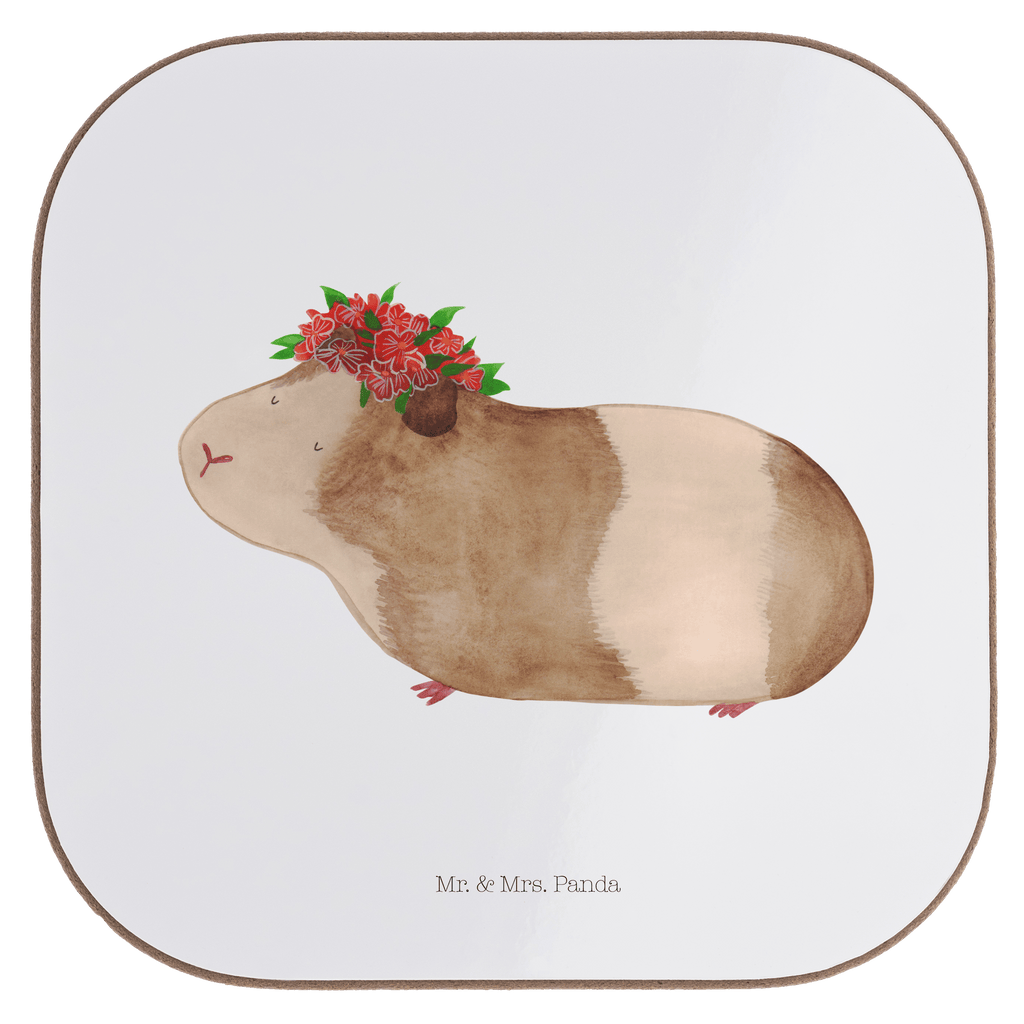 Quadratische Untersetzer Meerschweinchen weise Bierdeckel, Glasuntersetzer, Untersetzer Gläser, Getränkeuntersetzer, Tiermotive, Gute Laune, lustige Sprüche, Tiere, Meerschweinchen, Meerie, Meeries, Wunder, Blumenkind, Realität, Spruch, Weisheit, Motivation, Wunderland