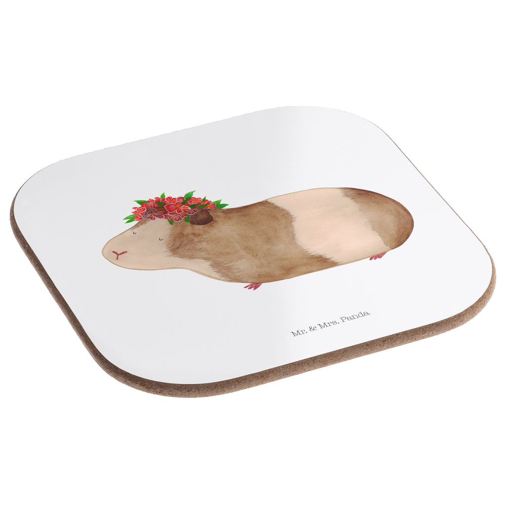 Quadratische Untersetzer Meerschweinchen weise Bierdeckel, Glasuntersetzer, Untersetzer Gläser, Getränkeuntersetzer, Tiermotive, Gute Laune, lustige Sprüche, Tiere, Meerschweinchen, Meerie, Meeries, Wunder, Blumenkind, Realität, Spruch, Weisheit, Motivation, Wunderland