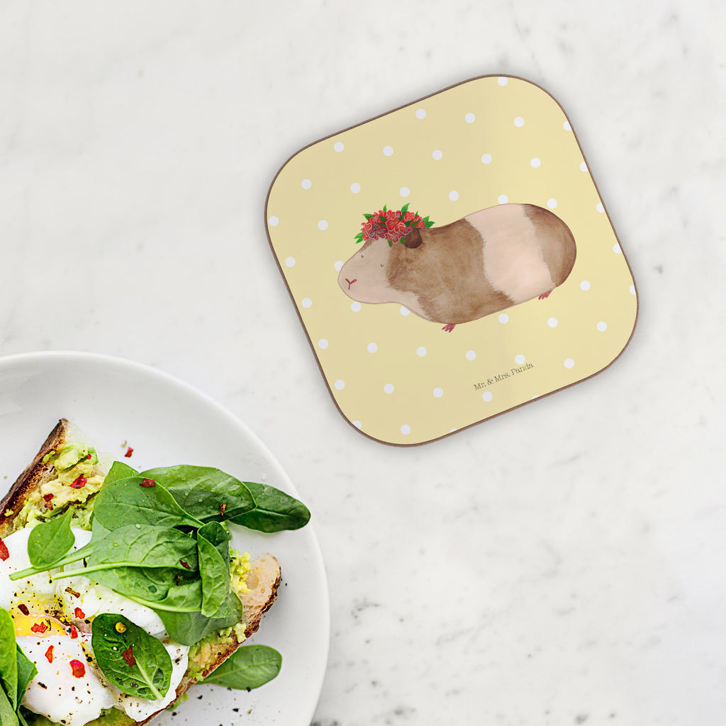 Quadratische Untersetzer Meerschweinchen weise Bierdeckel, Glasuntersetzer, Untersetzer Gläser, Getränkeuntersetzer, Tiermotive, Gute Laune, lustige Sprüche, Tiere, Meerschweinchen, Meerie, Meeries, Wunder, Blumenkind, Realität, Spruch, Weisheit, Motivation, Wunderland