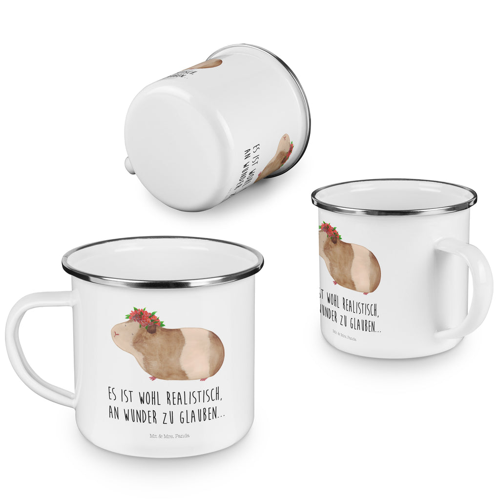 Camping Emaille Tasse Meerschweinchen weise Campingtasse, Trinkbecher, Metalltasse, Outdoor Tasse, Emaille Trinkbecher, Blechtasse Outdoor, Emaille Campingbecher, Edelstahl Trinkbecher, Metalltasse für Camping, Kaffee Blechtasse, Camping Tasse Metall, Tiermotive, Gute Laune, lustige Sprüche, Tiere, Meerschweinchen, Meerie, Meeries, Wunder, Blumenkind, Realität, Spruch, Weisheit, Motivation, Wunderland