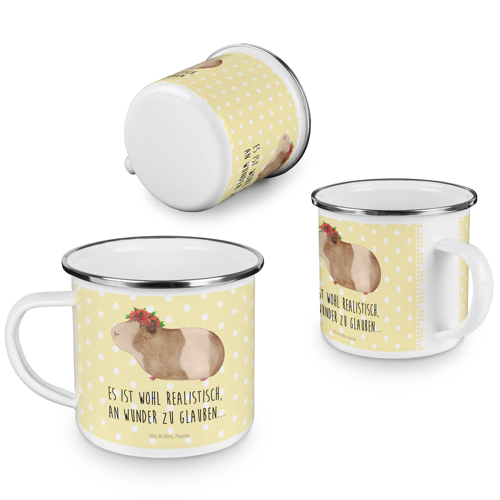 Camping Emaille Tasse Meerschweinchen weise Campingtasse, Trinkbecher, Metalltasse, Outdoor Tasse, Emaille Trinkbecher, Blechtasse Outdoor, Emaille Campingbecher, Edelstahl Trinkbecher, Metalltasse für Camping, Kaffee Blechtasse, Camping Tasse Metall, Tiermotive, Gute Laune, lustige Sprüche, Tiere, Meerschweinchen, Meerie, Meeries, Wunder, Blumenkind, Realität, Spruch, Weisheit, Motivation, Wunderland