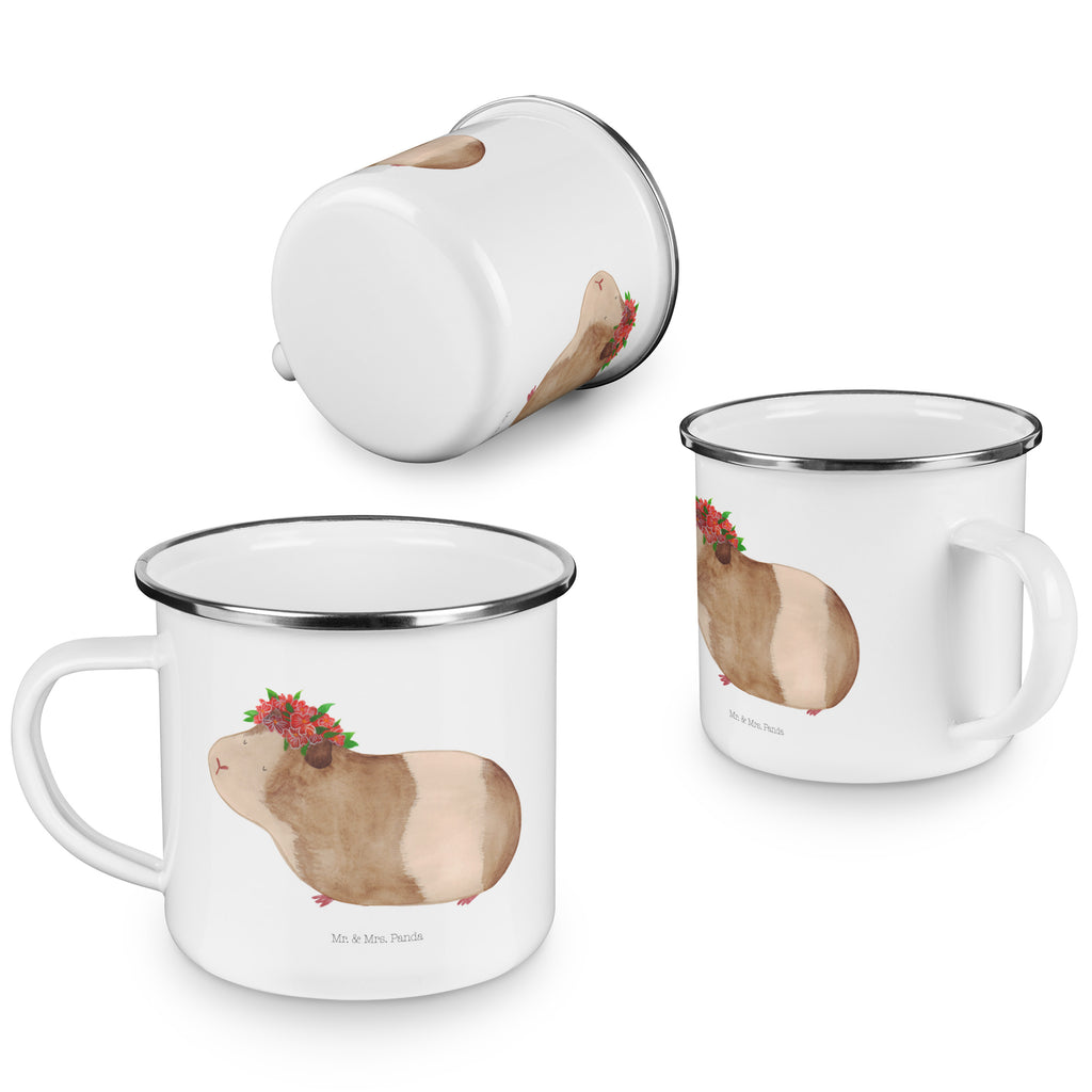Camping Emaille Tasse Meerschweinchen weise Campingtasse, Trinkbecher, Metalltasse, Outdoor Tasse, Emaille Trinkbecher, Blechtasse Outdoor, Emaille Campingbecher, Edelstahl Trinkbecher, Metalltasse für Camping, Kaffee Blechtasse, Camping Tasse Metall, Tiermotive, Gute Laune, lustige Sprüche, Tiere, Meerschweinchen, Meerie, Meeries, Wunder, Blumenkind, Realität, Spruch, Weisheit, Motivation, Wunderland