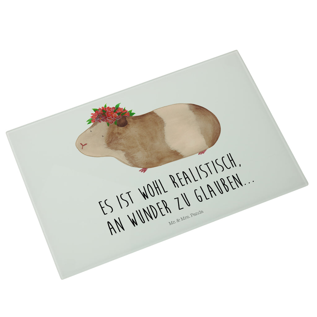 XL Glas Schneidbrett Meerschweinchen weise Glasschneidebrett, Schneidebrett, Frühstücksbrett, Küche, Tiermotive, Gute Laune, lustige Sprüche, Tiere, Meerschweinchen, Meerie, Meeries, Wunder, Blumenkind, Realität, Spruch, Weisheit, Motivation, Wunderland