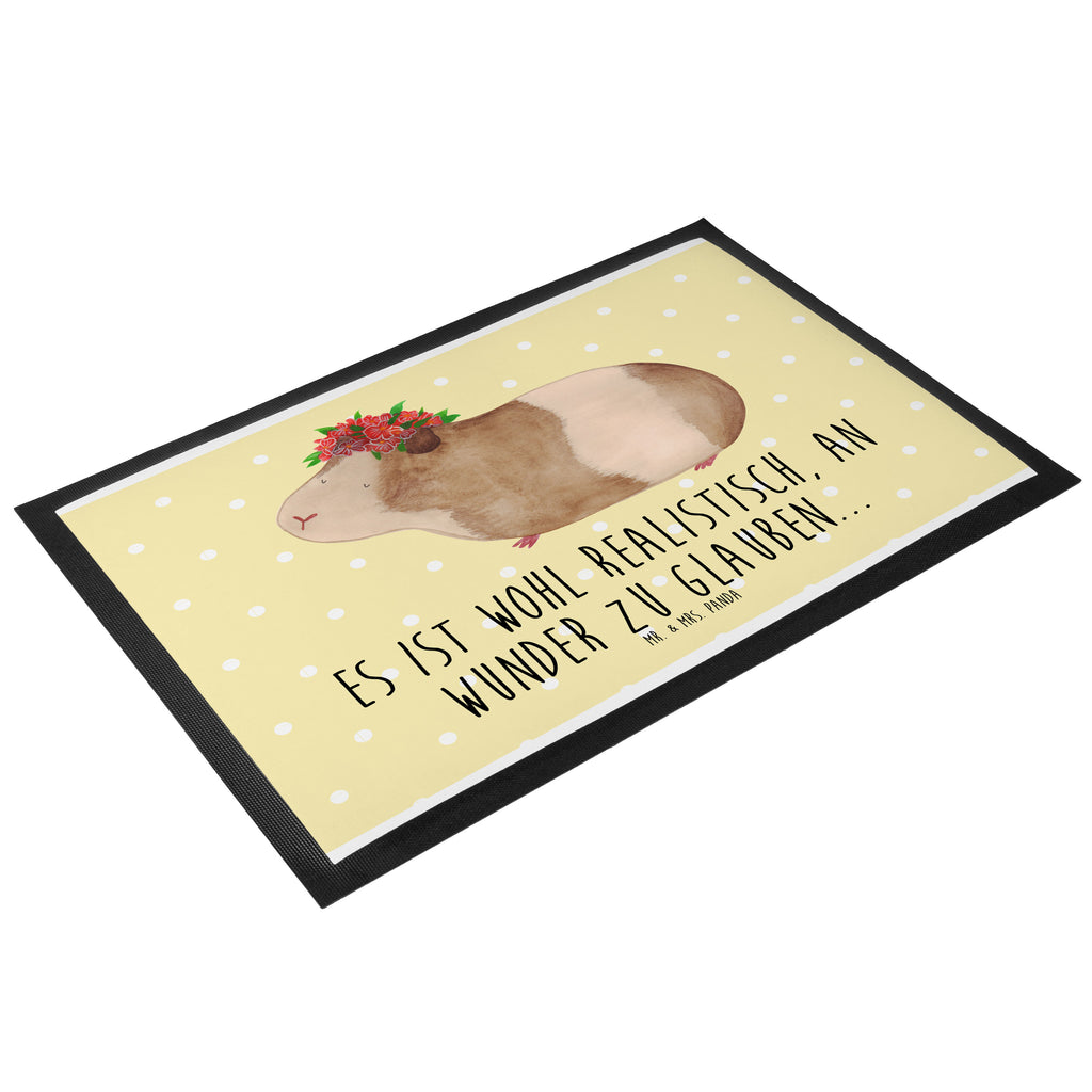 Fußmatte Meerschweinchen weise Meerschweinchen, Meerie, Meeries, Wunder, Blumenkind, Realität, Spruch, Weisheit, Motivation, Wunderland Türvorleger, Schmutzmatte, Fußabtreter, Matte, Schmutzfänger, Fußabstreifer, Schmutzfangmatte, Türmatte, Motivfußmatte,  Haustürmatte, Vorleger  süße Tiermotive, gute Laune, lustige Sprüche, Tiere