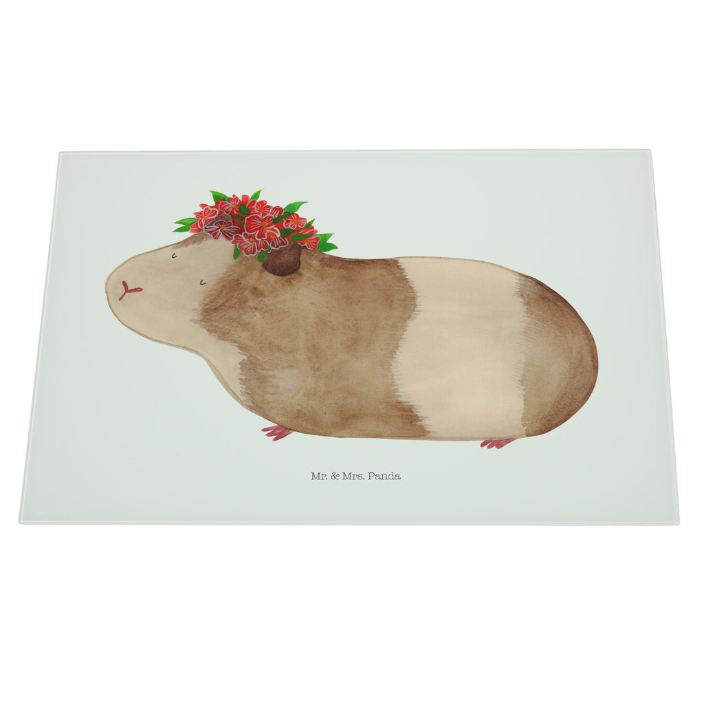 XL Glas Schneidbrett Meerschweinchen weise Glasschneidebrett, Schneidebrett, Frühstücksbrett, Küche, Tiermotive, Gute Laune, lustige Sprüche, Tiere, Meerschweinchen, Meerie, Meeries, Wunder, Blumenkind, Realität, Spruch, Weisheit, Motivation, Wunderland