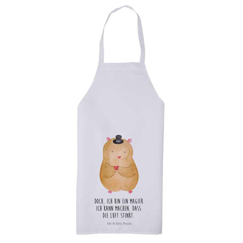 Kochschürze Hamster mit Hut Schürze, Backschürze, Küchenschürze, Grillschürze, Latzschürze, Tiermotive, Gute Laune, lustige Sprüche, Tiere, Hamster, Hut, Magier, Zylinder, Zwerghamster, Zauberer, Houdini