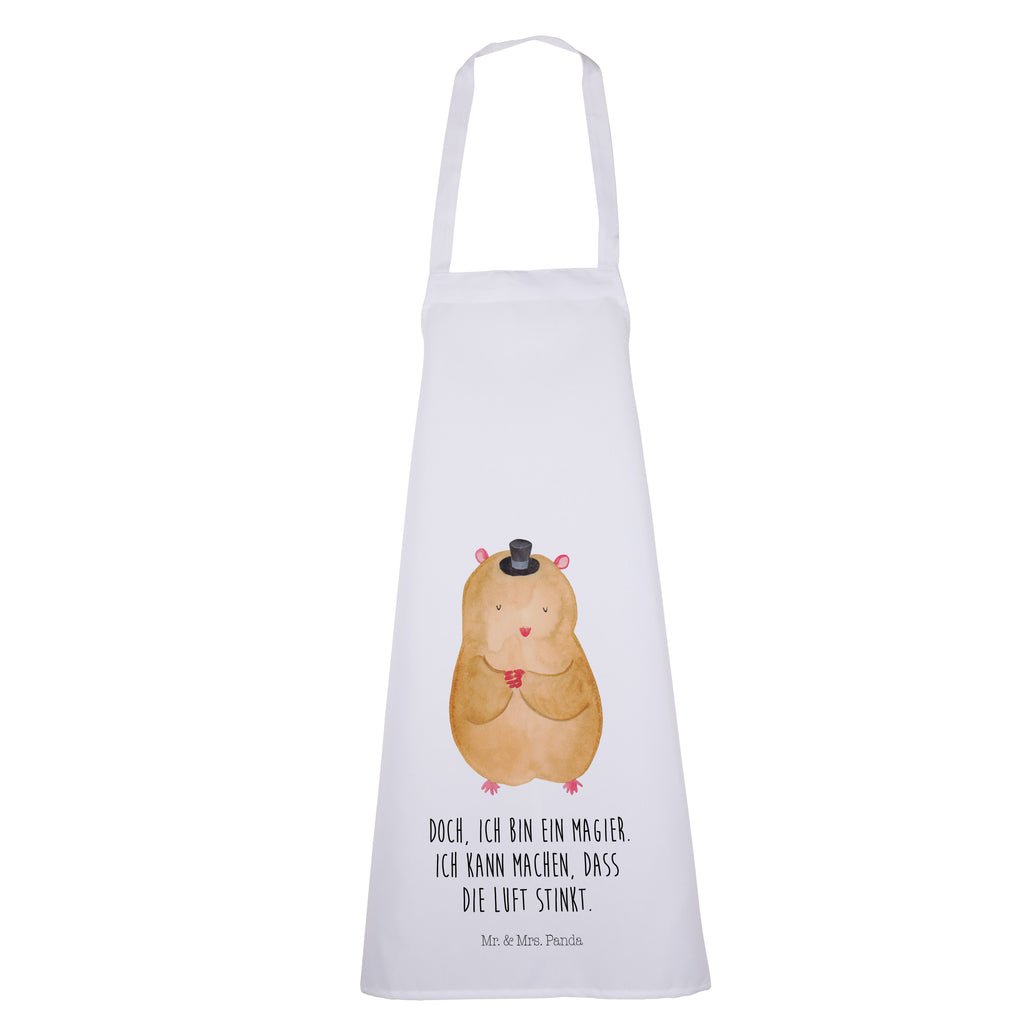 Kochschürze Hamster mit Hut Schürze, Backschürze, Küchenschürze, Grillschürze, Latzschürze, Tiermotive, Gute Laune, lustige Sprüche, Tiere, Hamster, Hut, Magier, Zylinder, Zwerghamster, Zauberer, Houdini