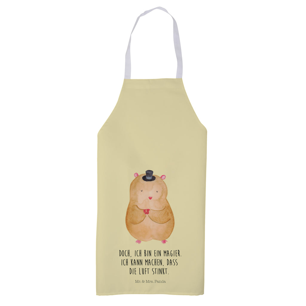 Kochschürze Hamster mit Hut Schürze, Backschürze, Küchenschürze, Grillschürze, Latzschürze, Tiermotive, Gute Laune, lustige Sprüche, Tiere, Hamster, Hut, Magier, Zylinder, Zwerghamster, Zauberer, Houdini