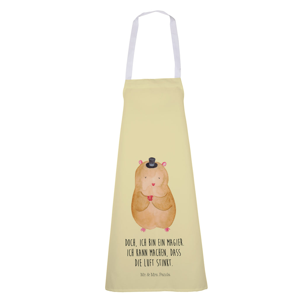 Kochschürze Hamster mit Hut Schürze, Backschürze, Küchenschürze, Grillschürze, Latzschürze, Tiermotive, Gute Laune, lustige Sprüche, Tiere, Hamster, Hut, Magier, Zylinder, Zwerghamster, Zauberer, Houdini