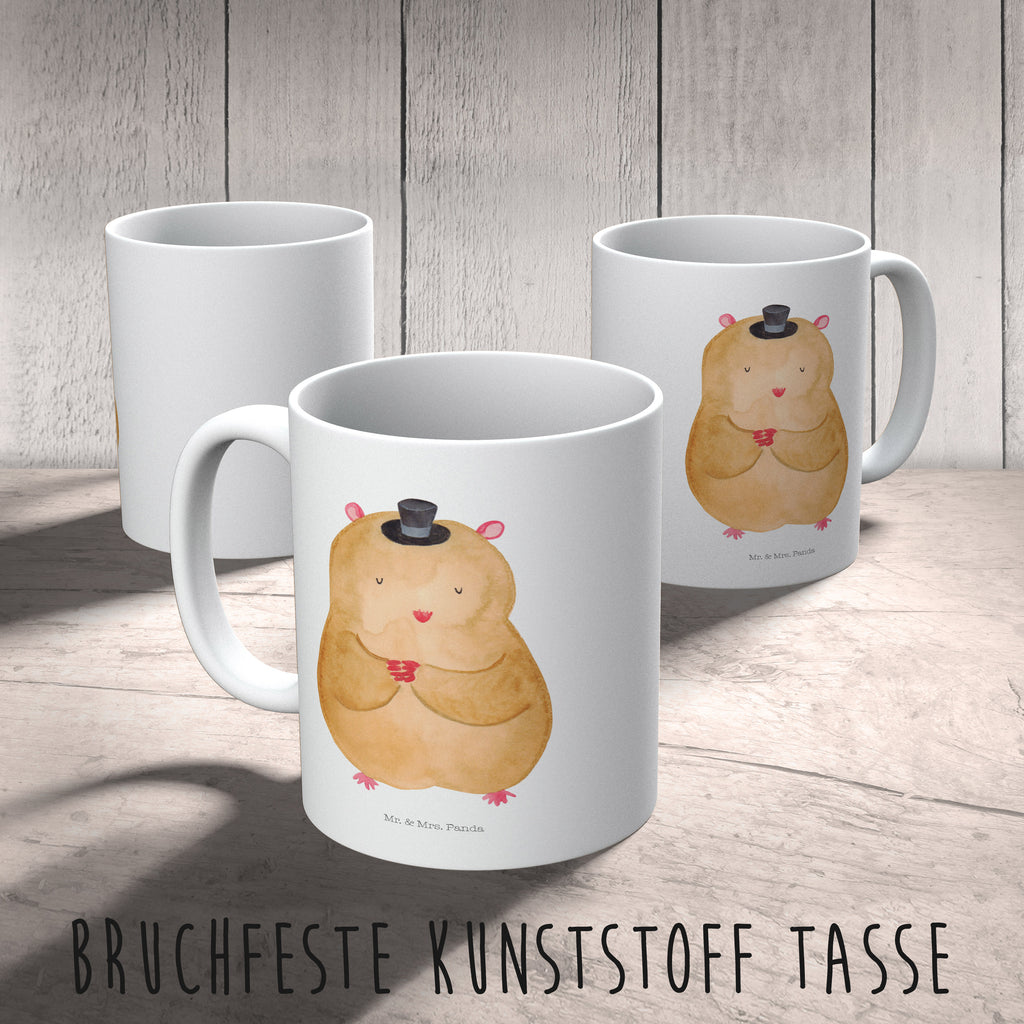 Kindertasse Hamster mit Hut Kunststoff Tasse, Kindergarten, Tasse, Trinkbecher, Camping Becher, Kaffeetasse, Kunststoffbecher, Kindergartenbecher, Outdoorgeschirr, Kunststoffgeschirr, Reisebecher, Reisetasse, Kinderbecher, Tiermotive, Gute Laune, lustige Sprüche, Tiere, Hamster, Hut, Magier, Zylinder, Zwerghamster, Zauberer, Houdini