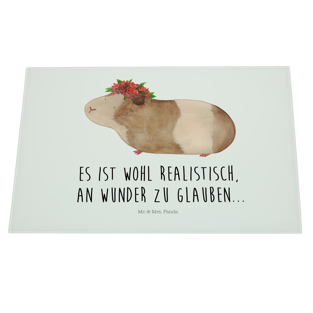 XL Glas Schneidbrett Meerschweinchen weise Glasschneidebrett, Schneidebrett, Frühstücksbrett, Küche, Tiermotive, Gute Laune, lustige Sprüche, Tiere, Meerschweinchen, Meerie, Meeries, Wunder, Blumenkind, Realität, Spruch, Weisheit, Motivation, Wunderland