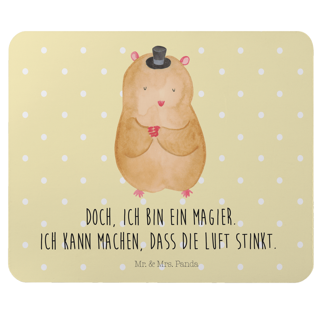 Mauspad Hamster mit Hut Mousepad, Computer zubehör, Büroausstattung, PC Zubehör, Arbeitszimmer, Mauspad, Einzigartiges Mauspad, Designer Mauspad, Tiermotive, Gute Laune, lustige Sprüche, Tiere, Hamster, Hut, Magier, Zylinder, Zwerghamster, Zauberer, Houdini