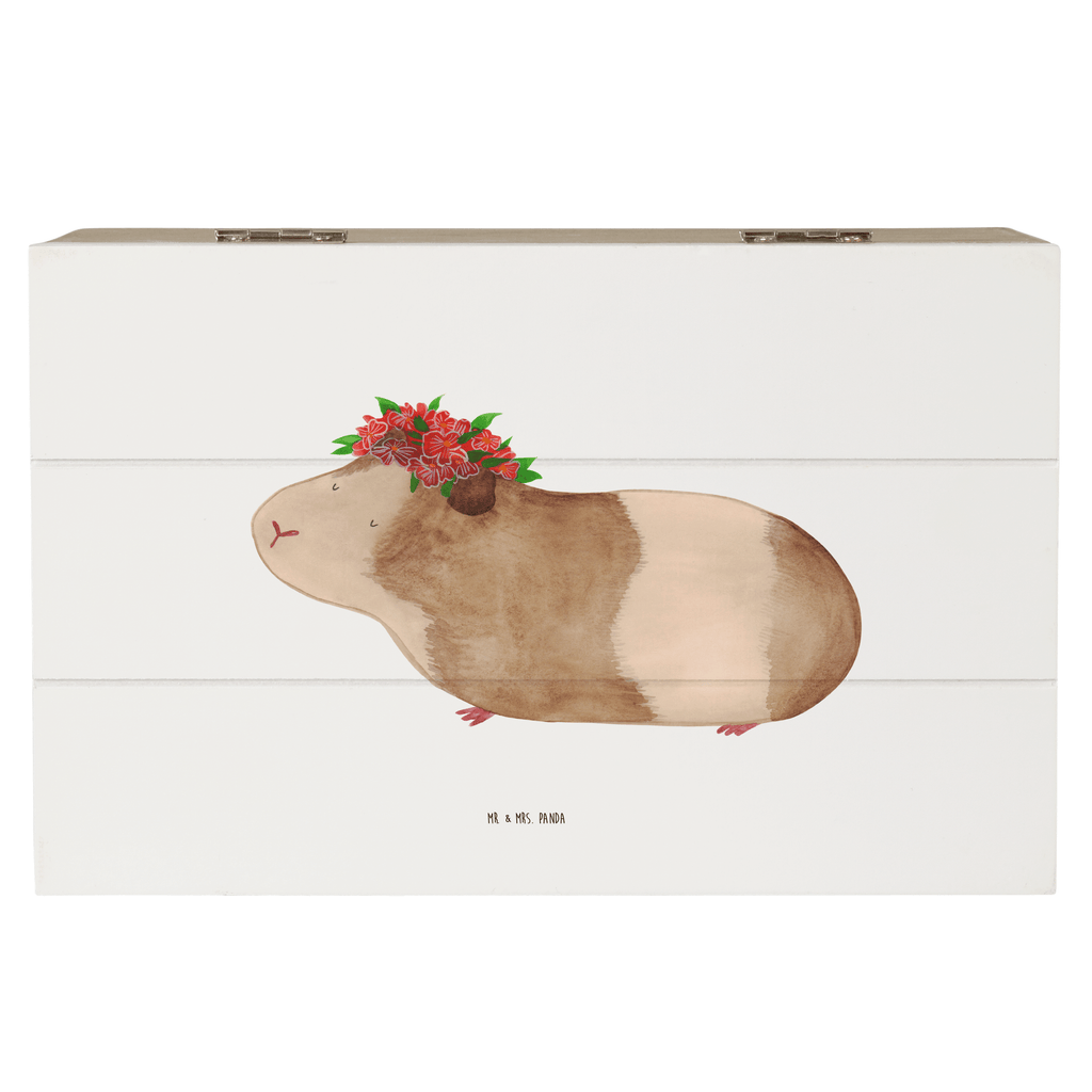 Holzkiste Meerschweinchen weise Holzkiste, Kiste, Schatzkiste, Truhe, Schatulle, XXL, Erinnerungsbox, Erinnerungskiste, Dekokiste, Aufbewahrungsbox, Tiermotive, Gute Laune, lustige Sprüche, Tiere, Meerschweinchen, Meerie, Meeries, Wunder, Blumenkind, Realität, Spruch, Weisheit, Motivation, Wunderland