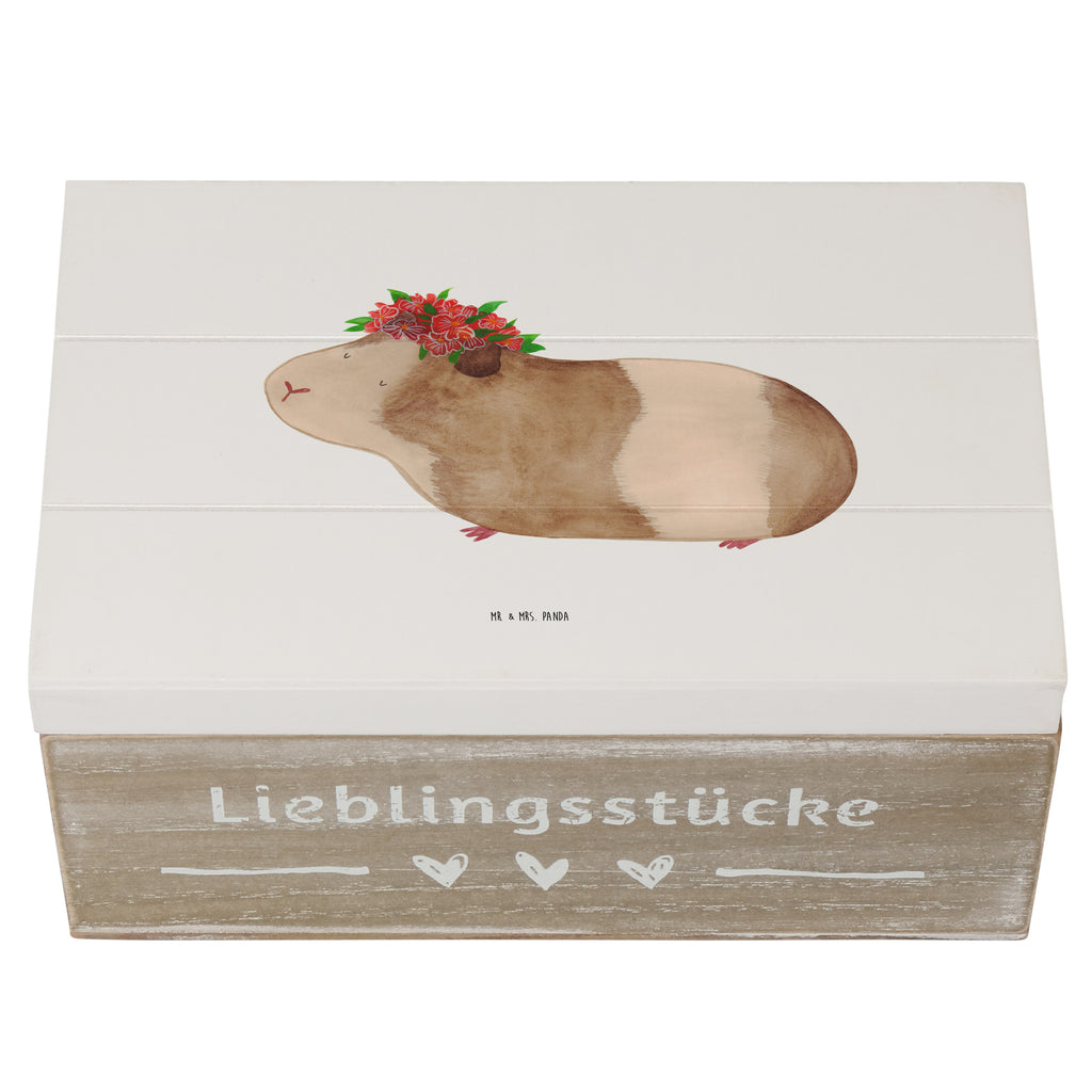Holzkiste Meerschweinchen weise Holzkiste, Kiste, Schatzkiste, Truhe, Schatulle, XXL, Erinnerungsbox, Erinnerungskiste, Dekokiste, Aufbewahrungsbox, Tiermotive, Gute Laune, lustige Sprüche, Tiere, Meerschweinchen, Meerie, Meeries, Wunder, Blumenkind, Realität, Spruch, Weisheit, Motivation, Wunderland