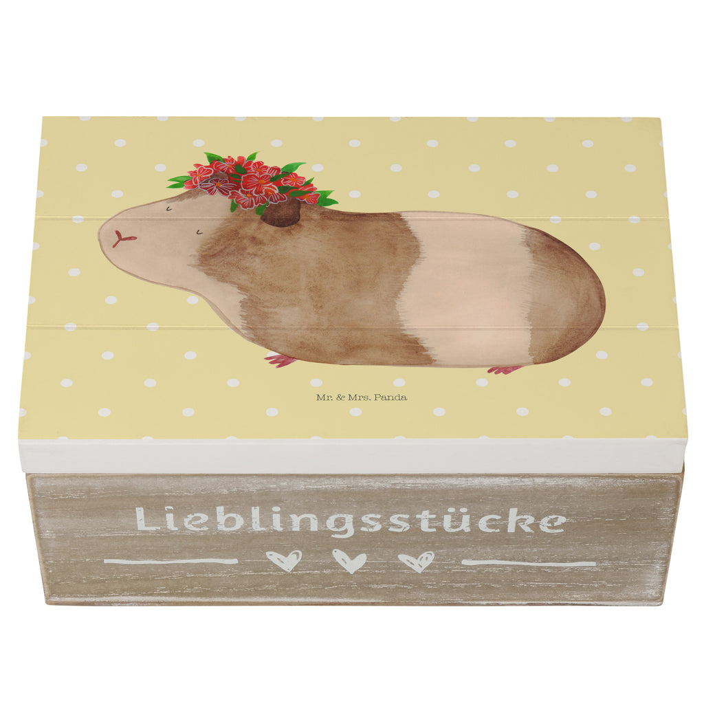 Holzkiste Meerschweinchen weise Holzkiste, Kiste, Schatzkiste, Truhe, Schatulle, XXL, Erinnerungsbox, Erinnerungskiste, Dekokiste, Aufbewahrungsbox, Tiermotive, Gute Laune, lustige Sprüche, Tiere, Meerschweinchen, Meerie, Meeries, Wunder, Blumenkind, Realität, Spruch, Weisheit, Motivation, Wunderland
