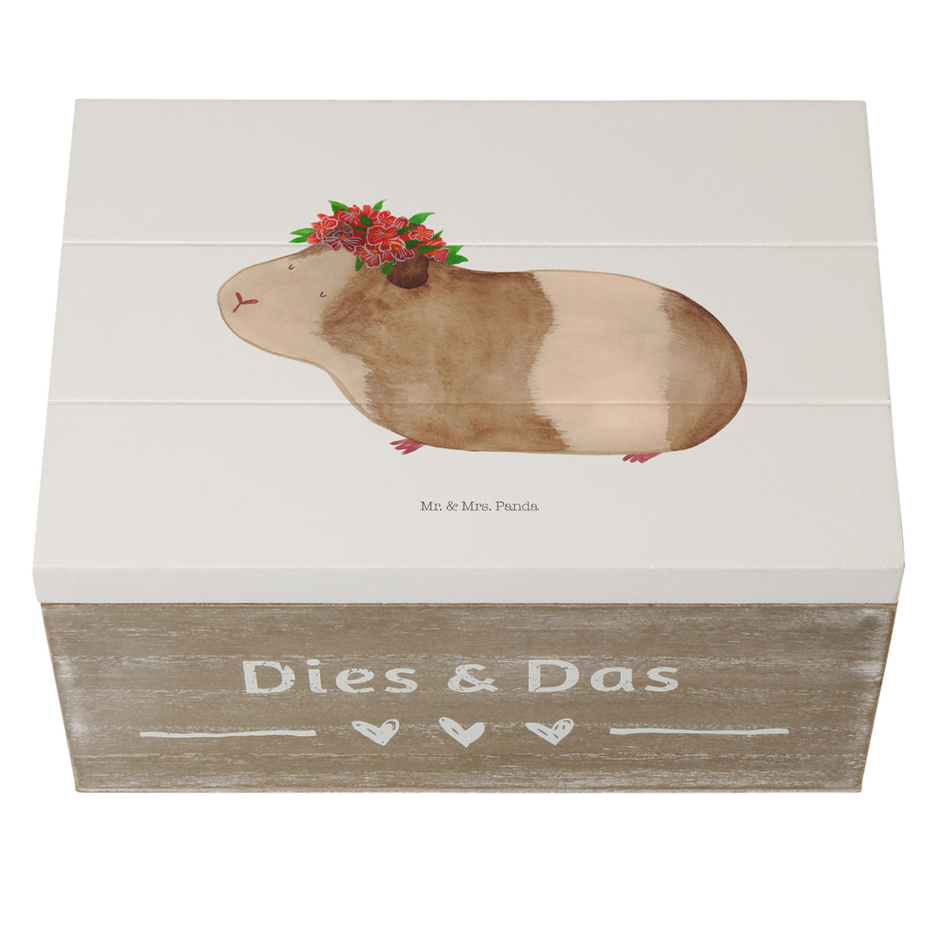 Holzkiste Meerschweinchen weise Holzkiste, Kiste, Schatzkiste, Truhe, Schatulle, XXL, Erinnerungsbox, Erinnerungskiste, Dekokiste, Aufbewahrungsbox, Tiermotive, Gute Laune, lustige Sprüche, Tiere, Meerschweinchen, Meerie, Meeries, Wunder, Blumenkind, Realität, Spruch, Weisheit, Motivation, Wunderland
