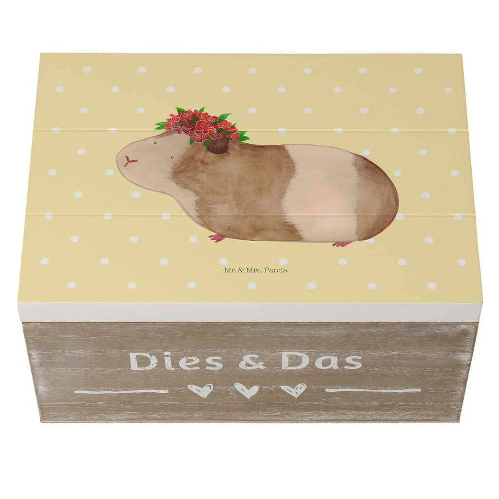 Holzkiste Meerschweinchen weise Holzkiste, Kiste, Schatzkiste, Truhe, Schatulle, XXL, Erinnerungsbox, Erinnerungskiste, Dekokiste, Aufbewahrungsbox, Tiermotive, Gute Laune, lustige Sprüche, Tiere, Meerschweinchen, Meerie, Meeries, Wunder, Blumenkind, Realität, Spruch, Weisheit, Motivation, Wunderland