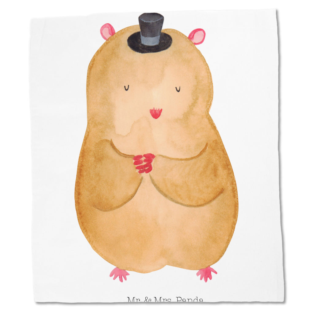 Tragetasche Hamster mit Hut Beuteltasche, Beutel, Einkaufstasche, Jutebeutel, Stoffbeutel, Tiermotive, Gute Laune, lustige Sprüche, Tiere, Hamster, Hut, Magier, Zylinder, Zwerghamster, Zauberer, Houdini