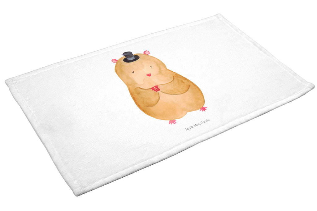 Gäste Handtuch Hamster mit Hut Gästetuch, Reisehandtuch, Sport Handtuch, Frottier, Kinder Handtuch, Tiermotive, Gute Laune, lustige Sprüche, Tiere, Hamster, Hut, Magier, Zylinder, Zwerghamster, Zauberer, Houdini