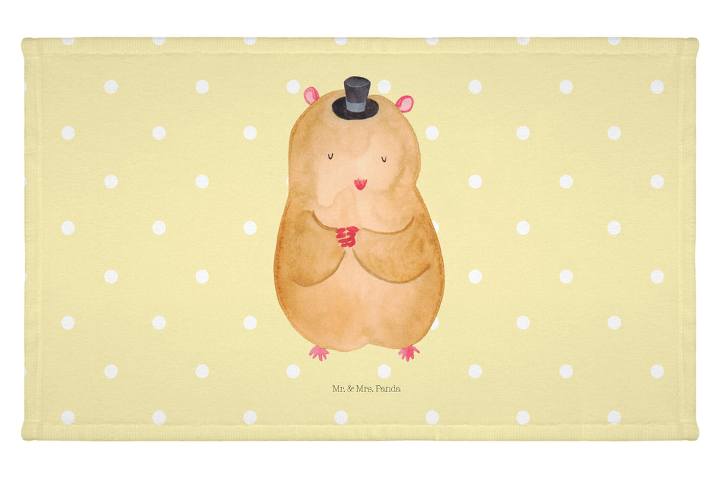 Gäste Handtuch Hamster mit Hut Gästetuch, Reisehandtuch, Sport Handtuch, Frottier, Kinder Handtuch, Tiermotive, Gute Laune, lustige Sprüche, Tiere, Hamster, Hut, Magier, Zylinder, Zwerghamster, Zauberer, Houdini