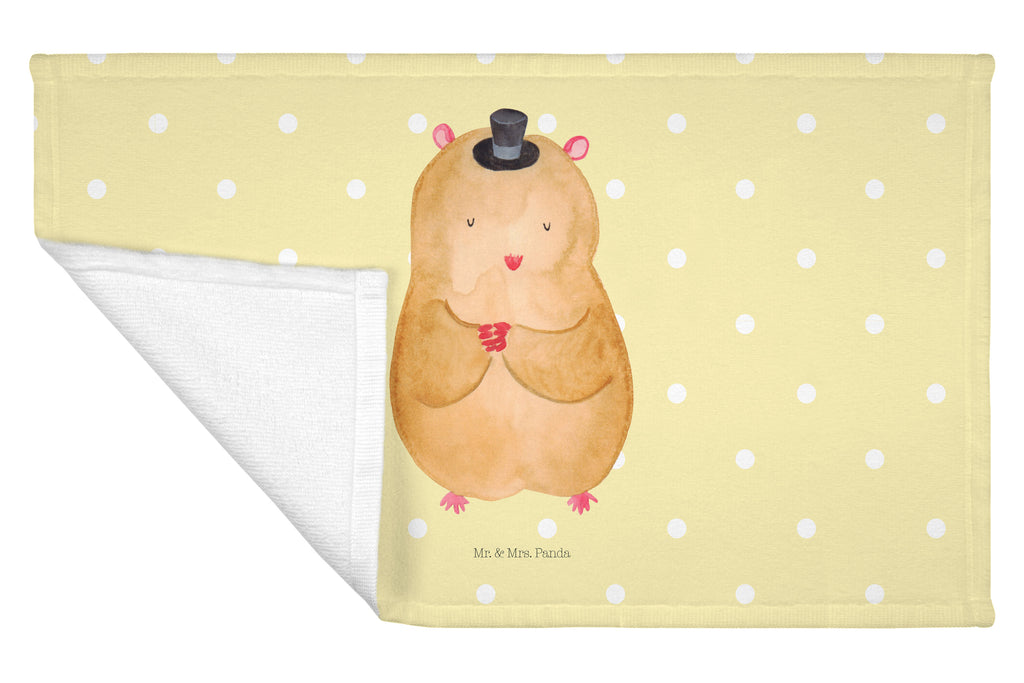 Gäste Handtuch Hamster mit Hut Gästetuch, Reisehandtuch, Sport Handtuch, Frottier, Kinder Handtuch, Tiermotive, Gute Laune, lustige Sprüche, Tiere, Hamster, Hut, Magier, Zylinder, Zwerghamster, Zauberer, Houdini