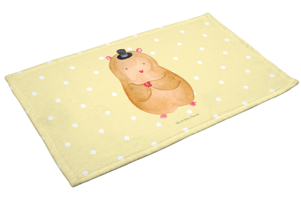 Gäste Handtuch Hamster mit Hut Gästetuch, Reisehandtuch, Sport Handtuch, Frottier, Kinder Handtuch, Tiermotive, Gute Laune, lustige Sprüche, Tiere, Hamster, Hut, Magier, Zylinder, Zwerghamster, Zauberer, Houdini