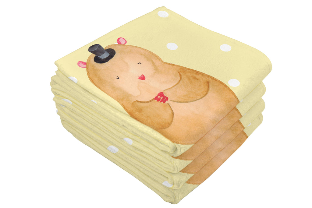 Gäste Handtuch Hamster mit Hut Gästetuch, Reisehandtuch, Sport Handtuch, Frottier, Kinder Handtuch, Tiermotive, Gute Laune, lustige Sprüche, Tiere, Hamster, Hut, Magier, Zylinder, Zwerghamster, Zauberer, Houdini