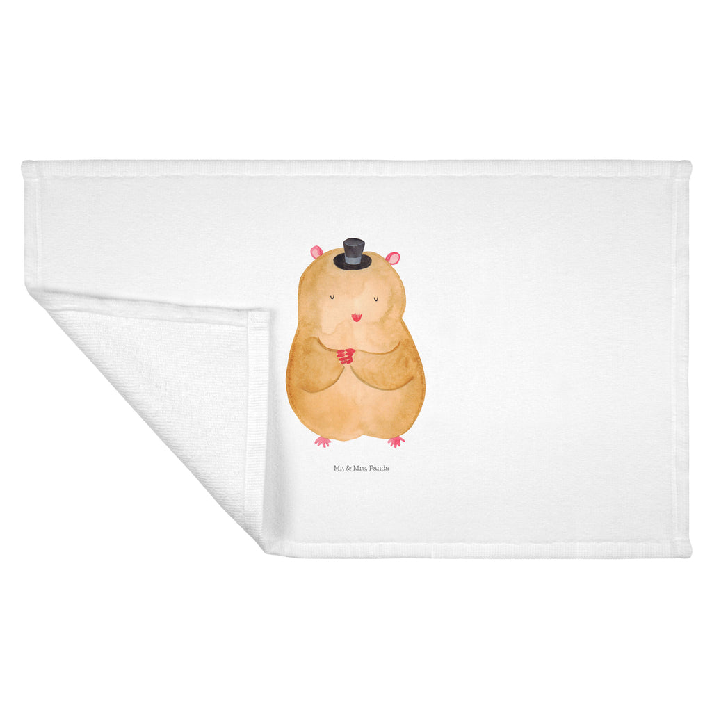 Gäste Handtuch Hamster mit Hut Gästetuch, Reisehandtuch, Sport Handtuch, Frottier, Kinder Handtuch, Tiermotive, Gute Laune, lustige Sprüche, Tiere, Hamster, Hut, Magier, Zylinder, Zwerghamster, Zauberer, Houdini