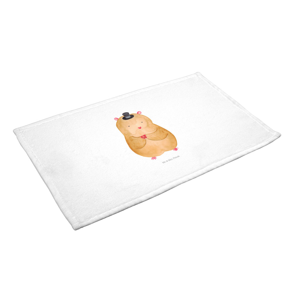 Gäste Handtuch Hamster mit Hut Gästetuch, Reisehandtuch, Sport Handtuch, Frottier, Kinder Handtuch, Tiermotive, Gute Laune, lustige Sprüche, Tiere, Hamster, Hut, Magier, Zylinder, Zwerghamster, Zauberer, Houdini
